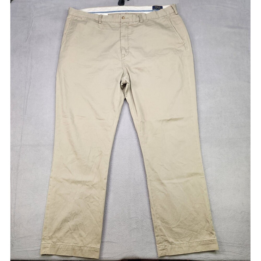 Polo Ralph Lauren Chino Pants Mens 42x32 Beige Straight Classic Fit Cotton Twill